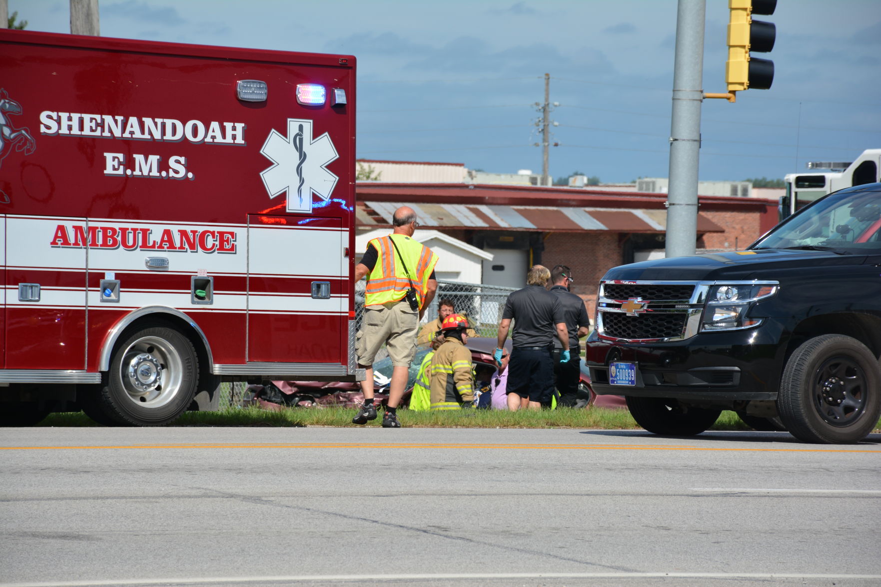 two-car accident in Shenandoah